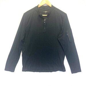 Skyr 1/4‎ Zip Long Sleeve Shirt Womens Medium M Black Base Layer Winter Skiing